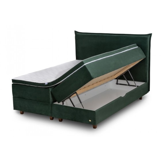 Kontinentinio tipo lova su patalynės dėže LĖJA - miegoimperija.lt