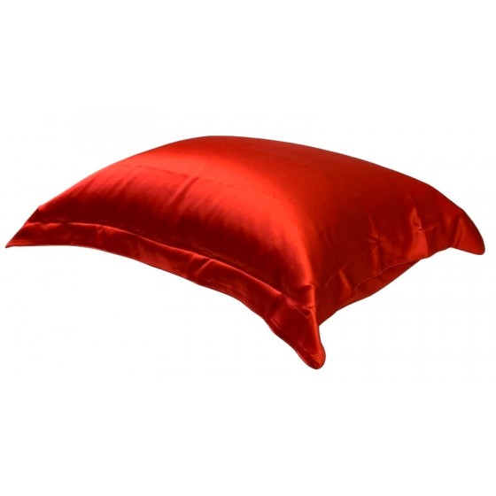 Šilkinis pagalvės užvalkalas, raudonas - miegoimperija.lt