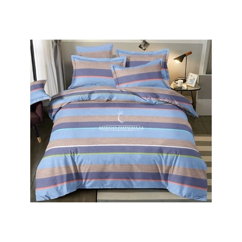 Medvilninis patalynės komplektas su užtrauktukais - miegoimperija.lt