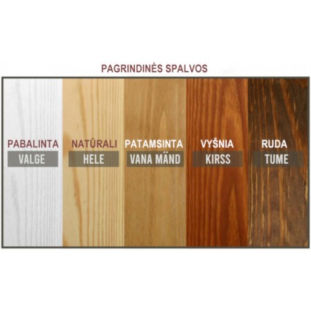 Spalvų paletė dviaukštei lovai vaikams - miegoimperija.lt