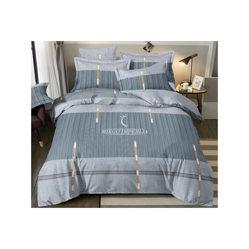 Medvilninis patalynės komplektas su užtrauktukais - miegoimperija.lt