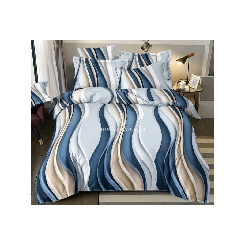 Medvilninis patalynės komplektas su užtrauktukais - miegoimperija.lt