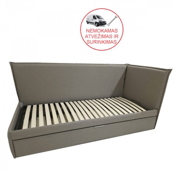 Lova su stalčiumi su ištraukiama miegama vieta - miegoimperija.lt