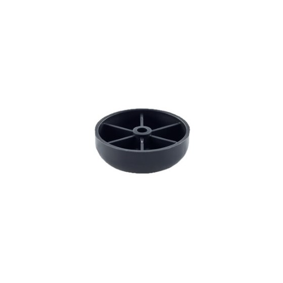 1,6 cm aukščio juoda plastikinė kojelė. Continental tipo lova LONDON - miegoimperija.lt