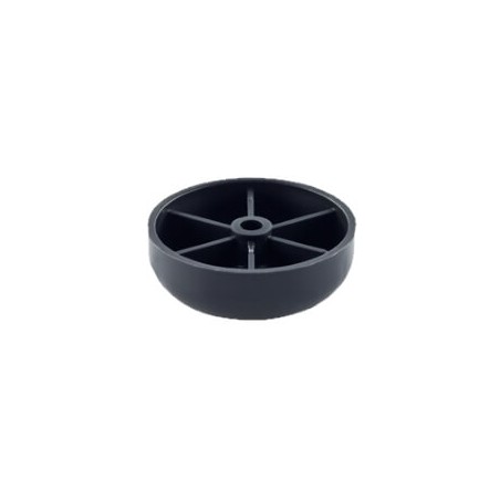 1,6 cm aukščio juoda plastikinė kojelė. Continental tipo lova LONDON - miegoimperija.lt
