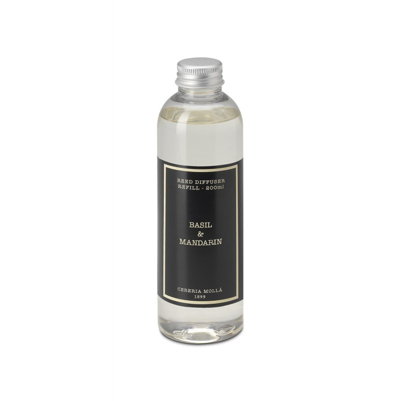 "BASIL&MANDARIN" 200 ml "Cereria Molla" namų kvapo papildymas "BASIL&MANDARIN" 200 ml "Cereria Molla" namų kvapo papildymas