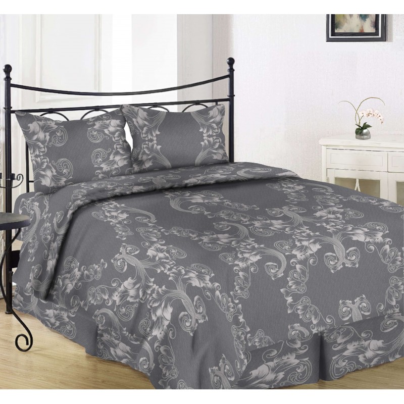 Satininis patalynės komplektas 401177 Grey