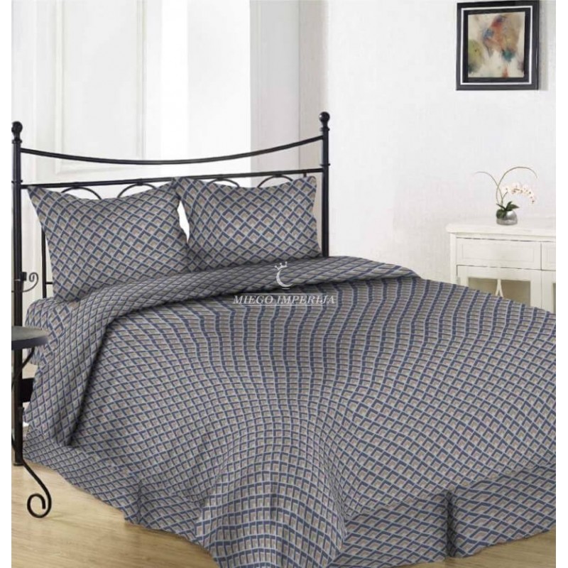 Satininis patalynės komplektas 300637 Blue