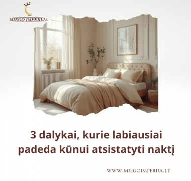 3 dalykai, kurie labiausiai padeda kūnui atsistatyti naktį