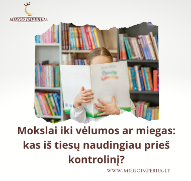 Mokslai iki vėlumos ar miegas: kas iš tiesų naudingiau prieš kontrolinį?